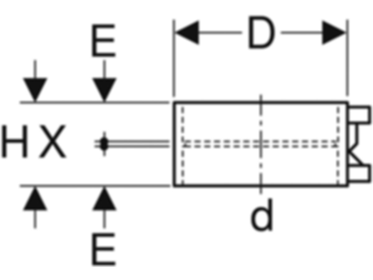 Geberit Elektro-Muffe 160 - Pak à 6 Stk