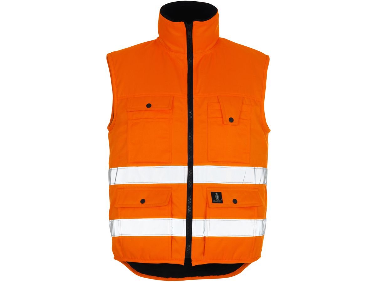 Sölden Weste orange fluoreszier. Gr. L - 80% Polyester / 20% Baumwolle 300 g/m²