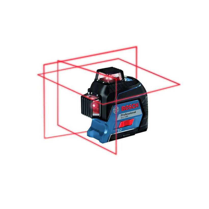 Linienlaser Bosch GLL 3-80 + Alkaline - in L-Boxx