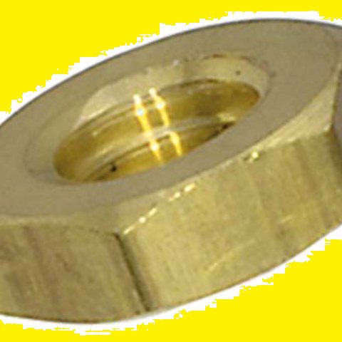 Sechskantmuttern 0,5 d Messing DIN 439B