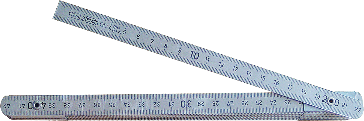 Alu-Gliedermeter BMI natur  2m