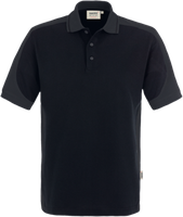 Poloshirt Contr. Perf. 2XL schwarz/anth. - 50% Baumwolle, 50% Polyester, 200 g/m²