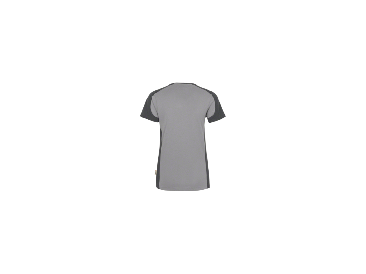 Damen-V-Shirt Contr. Perf. S titan/anth. - 50% Baumwolle, 50% Polyester, 160 g/m²