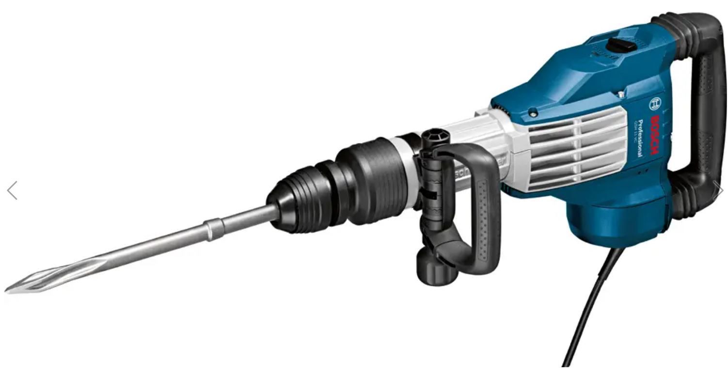 Schlaghammer Bosch GSH11 VC 1700Watt - im Koffer, SDS-Max, 23J Schlagenergie