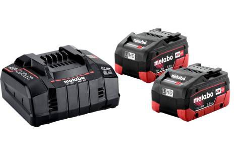 Basis-Set 2 x LiHD 5.5A h, ASC 145 - im Karton, Metabo