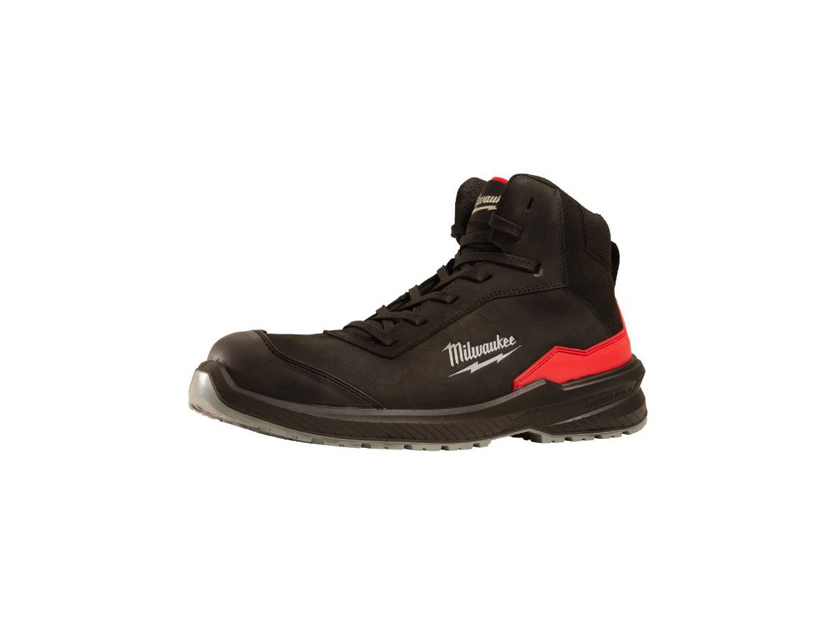 Sicherheits-Schnürstiefel Gr. 42 schwarz - Milwaukee, FLEXTRED S3S, Leder