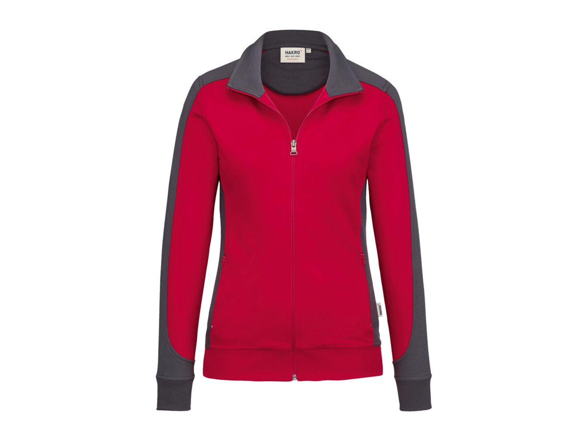 Damen-Sweatjacke Contrast Performance - 50% Baumwolle, 50% Polyester, 300 g/m²