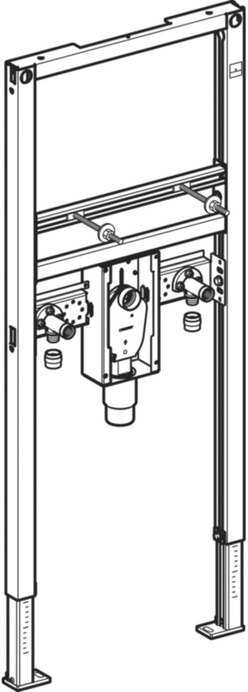 Geberit Duofix Element für Waschtisch - mit Unterputz-Sifon, Typ 112