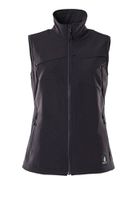 Weste Damen-Passform, Gr. 2XL - schwarz/blau, 88% PES / 12% EOL