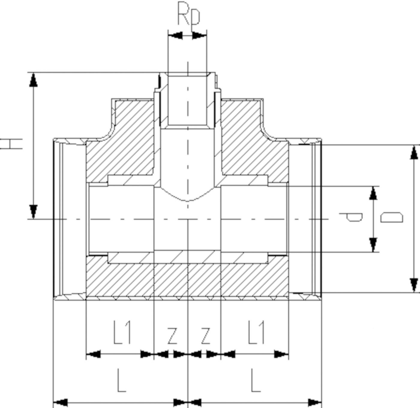 +GF+ COOL-FIT 2.0 Installationsfitting - Typ 313,  32 - 1/2"