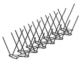 Tauben- und Vogelabwehr für Simse - Ecopic, L= 330 mm