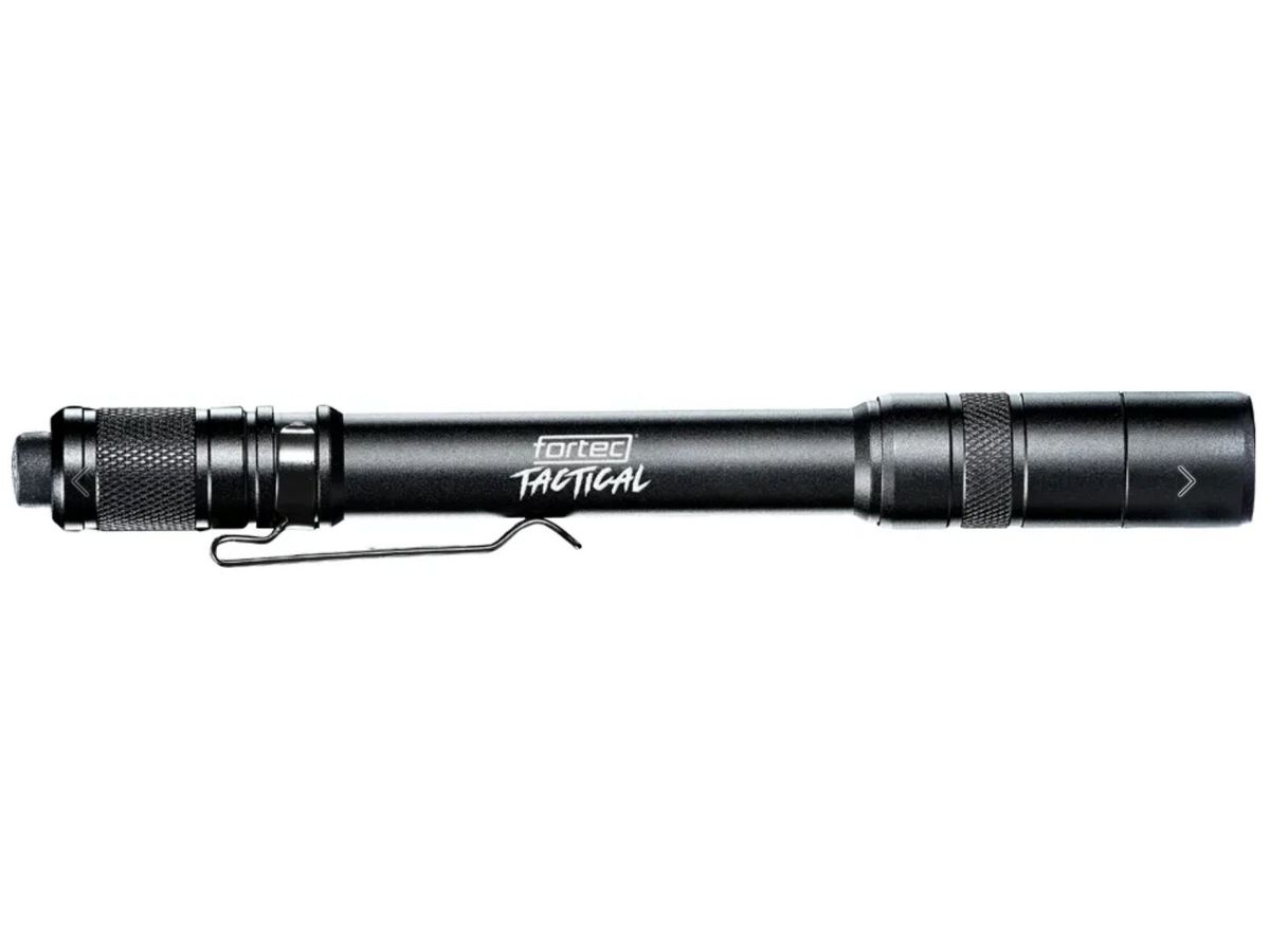 Stiftlampe FORTEC TACTICAL 350 lm IP66 - Akku, 20 Std. 90 m, 3.7V 0.75Ah Li-Ion