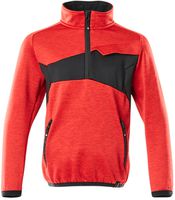 Fleecepullover für Kinder - kurzer Zipper