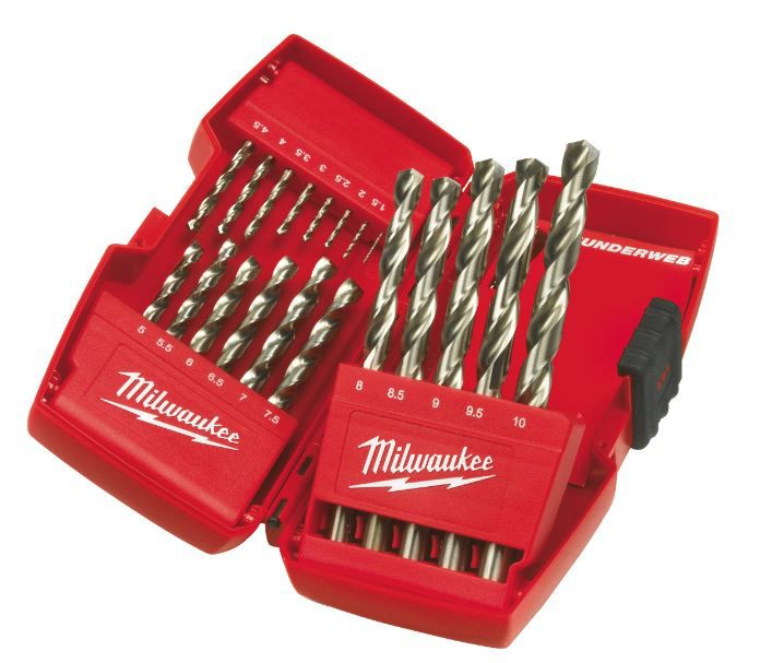 Metallbohrer-SET 25-tlg. Thunderweb - Milwaukee, HSS-G TIN