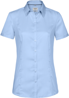 Bluse ½-Arm Business Gr. S, himmelblau - 100% Baumwolle, 120 g/m²