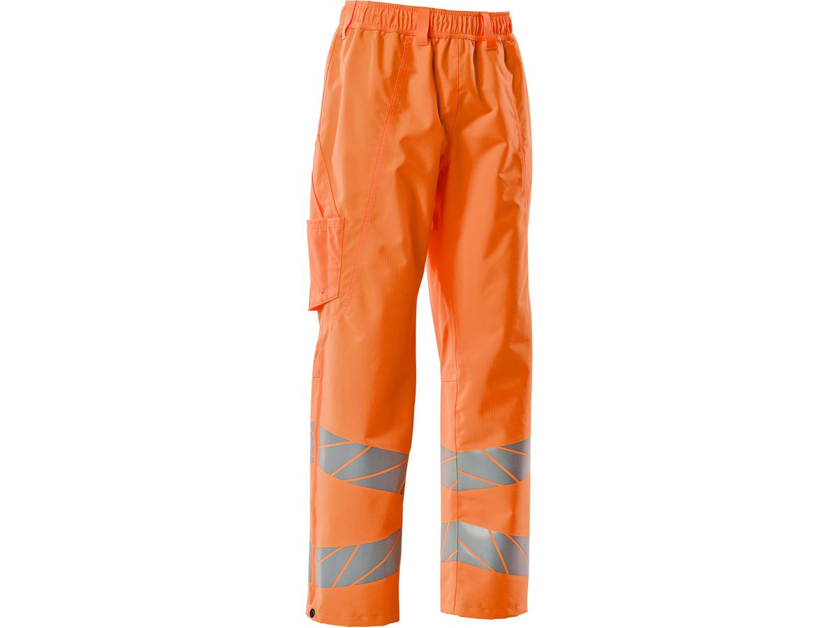 Überziehhose, Gr. XL - hi-vis orange, mit leichtem Futter