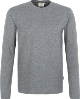 Longsleeve Heavy Gr. 2XL, grau meliert - 85% Baumwolle, 15% Viscose, 185 g/m²
