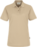 Damen-Poloshirt Top Gr. 2XL, sand - 100% Baumwolle, 200 g/m²
