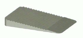 Keil mit Rückhalter grau 0 - 5 mm - Gr. 30x45 mm, Pak. à 100 Stk.