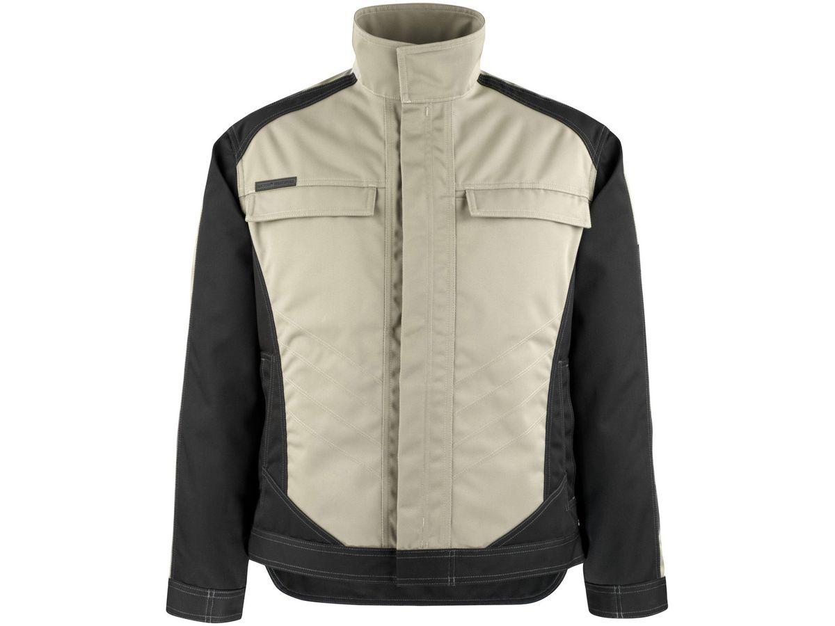 Mainz Arbeitsjacke khaki-schwarz Gr. 2XL - 70% polyester / 30% tencel