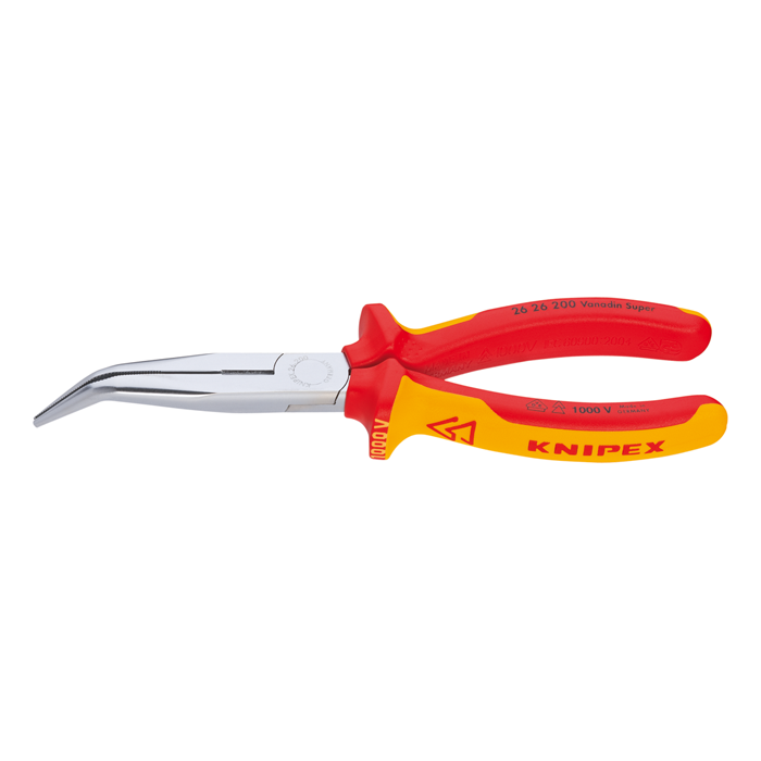 Flachrundzange mit Schneide KNIPEX 2626 - (Storchschnabelzange)