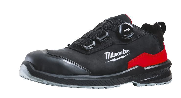 Sicherheits-Halbschuhe schwarz - Milwaukee, FLEXTRED S3PS BOA Leder