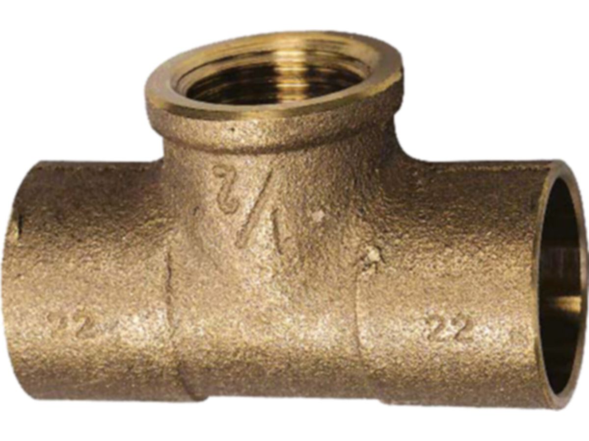 T-Stück Nr. 7132, mit Innengewinde - Lötfittings