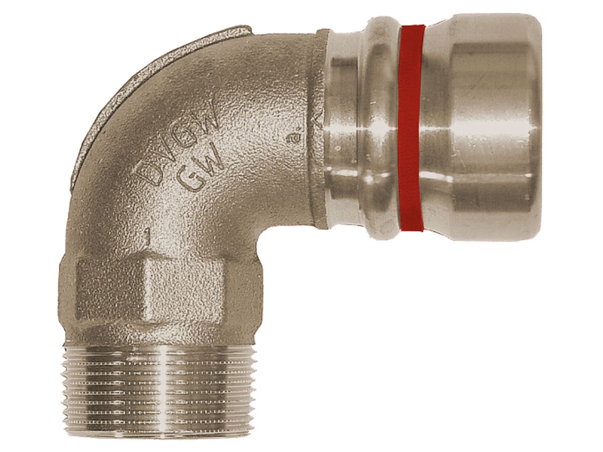 Geopress Bogen 90° - mit Aussengewinde