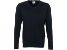 V-Pullover Premium-Cotton Gr. L, schwarz - 100% Baumwolle