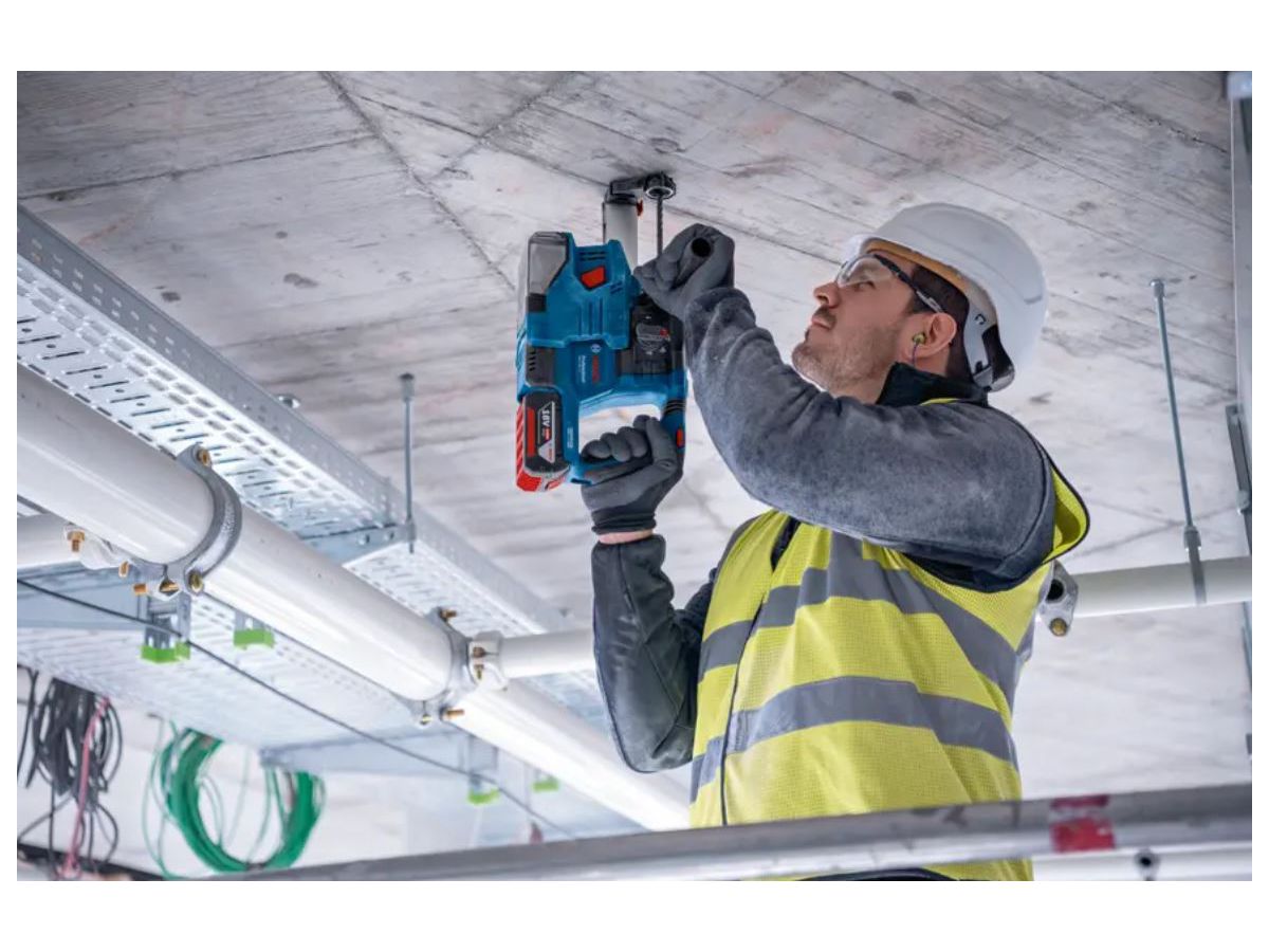 Akku-Bohrhammer Bosch GBH 18 V-22 solo - SDS+ in L-Boxx Bohr-ø 4-22mm, 1.9J