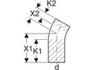 Geberit PE Bogen 30° - mit langem Schenkel