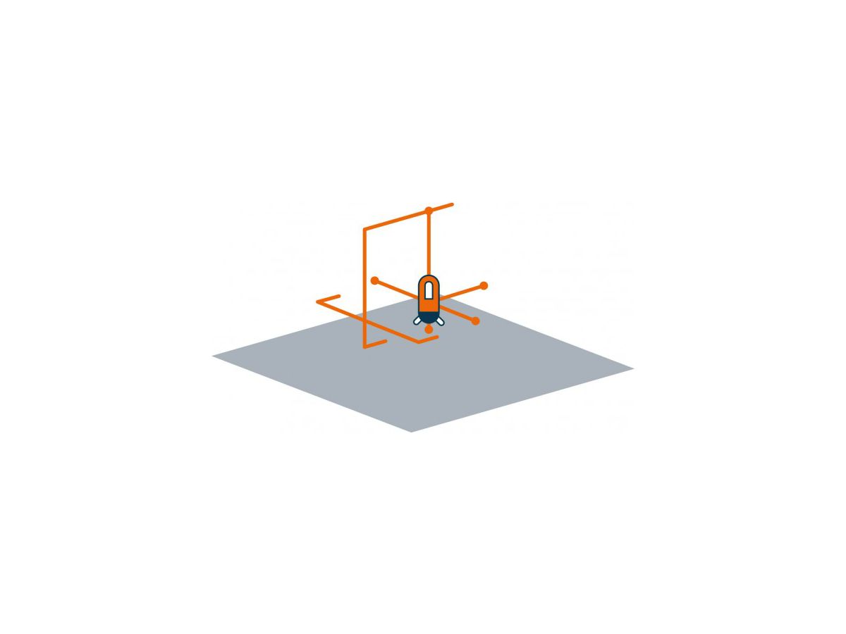 Cross Pointer 5 SP Punkt/Linienlaser - 1 Laserkreuz u. 5 Punkte bis 30m