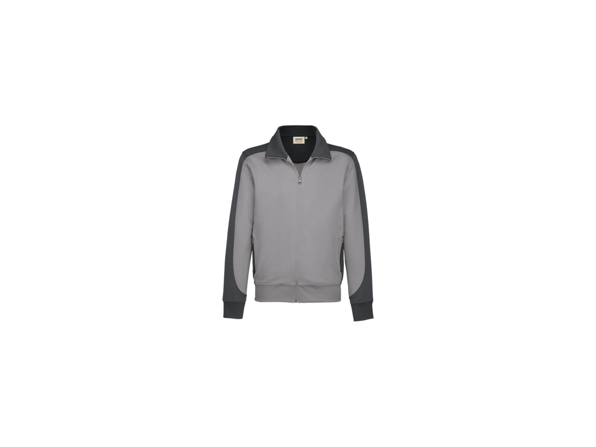 Sweatjacke Contr. Perf. 3XL titan/anth. - 50% Baumwolle, 50% Polyester, 300 g/m²