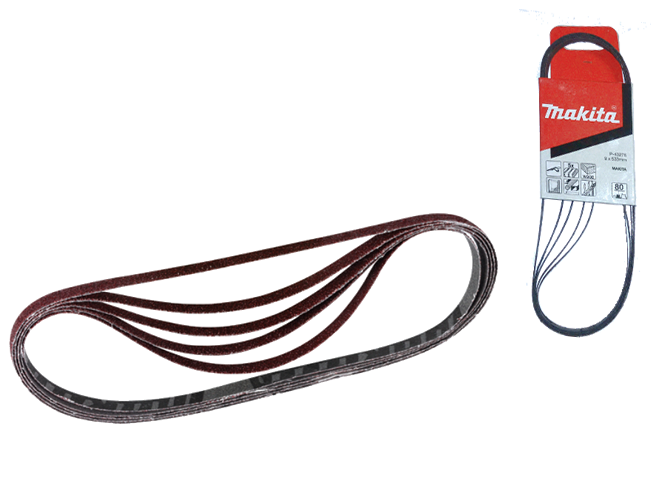 Schleifband MAKITA 9 x 533 mm - Korn 60, Pak. à 5 Stk.