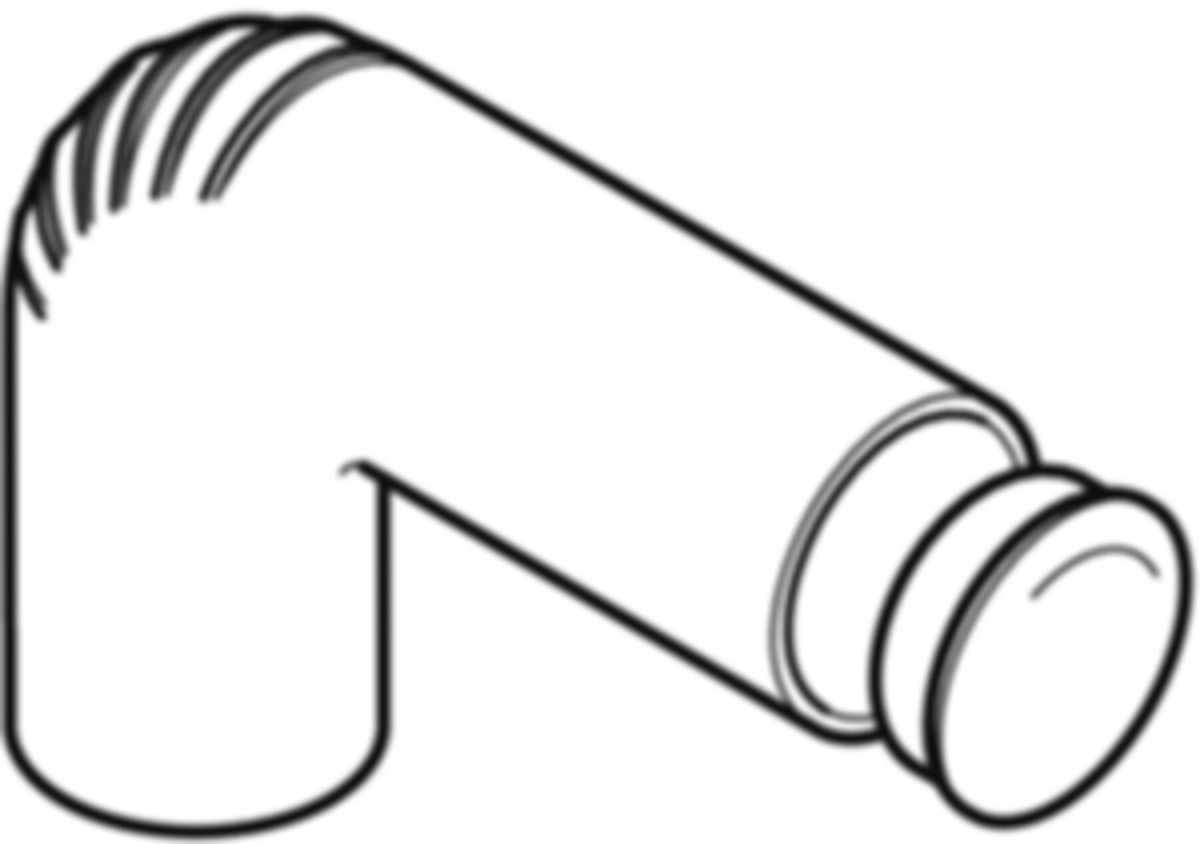 Geberit PE Modul-Anschlussbogen - für Waschtisch/Urinal/Bidet