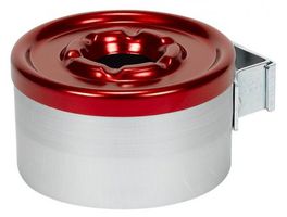 Wandaschenbecher klein Alu - Deckel rot 0,5L