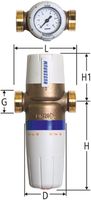 Druckreduzierventil NUSSBAUM 1-5 bar - inklusive Manometer, ohne Verschraubung
