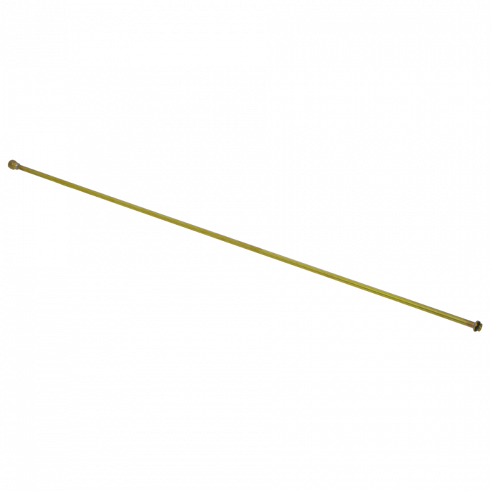 Verlängerungsrohr 1m, gerade Messing - mit 1/4" Innen- und Aussengewinde