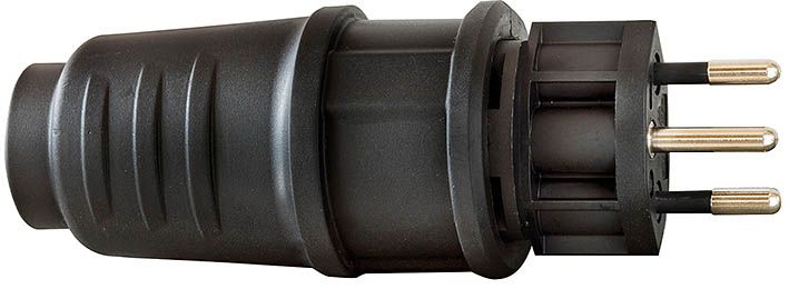 Schutzkontakt-Gummistecker 230V/10A