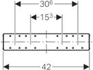 Geberit Duofix-Armaturenplatte - für GIS-UP-Absperrventile