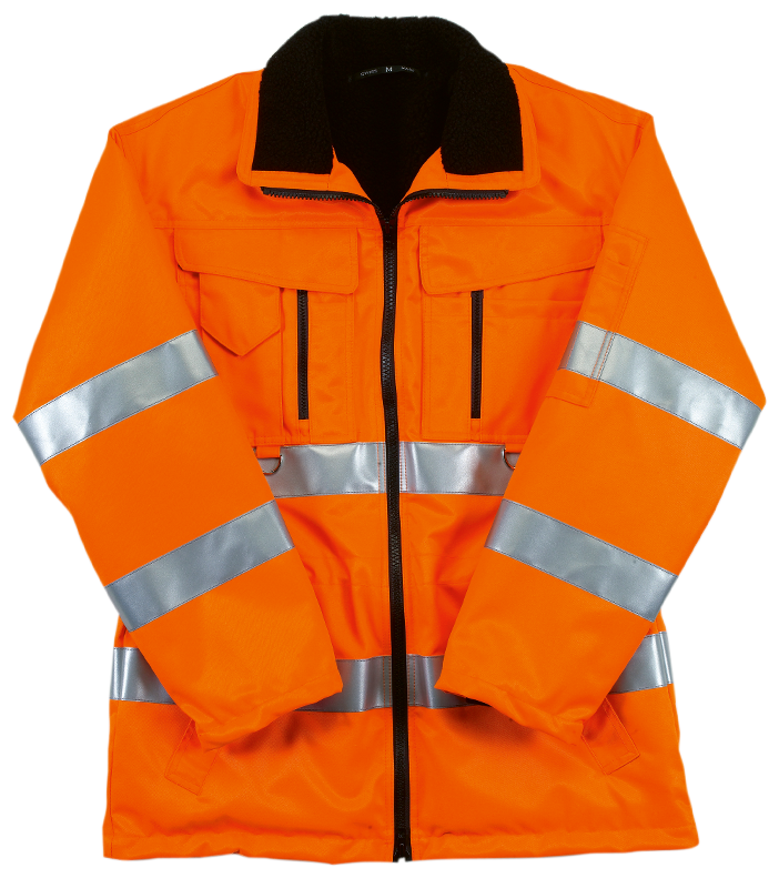Warnschutzjacke Lange Trekker Reflex - mit Reflexstreifen