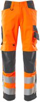 Hose mit Knietaschen Gr. 82C44 (Kl. 2) - hi-vis orange/dunkelanthr. 70%PES /30%CO