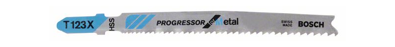 Stichsägeblatt T 123 XF à 5 Stk. 100mm - Bosch für Metal 1.5-10mm Blechstärke