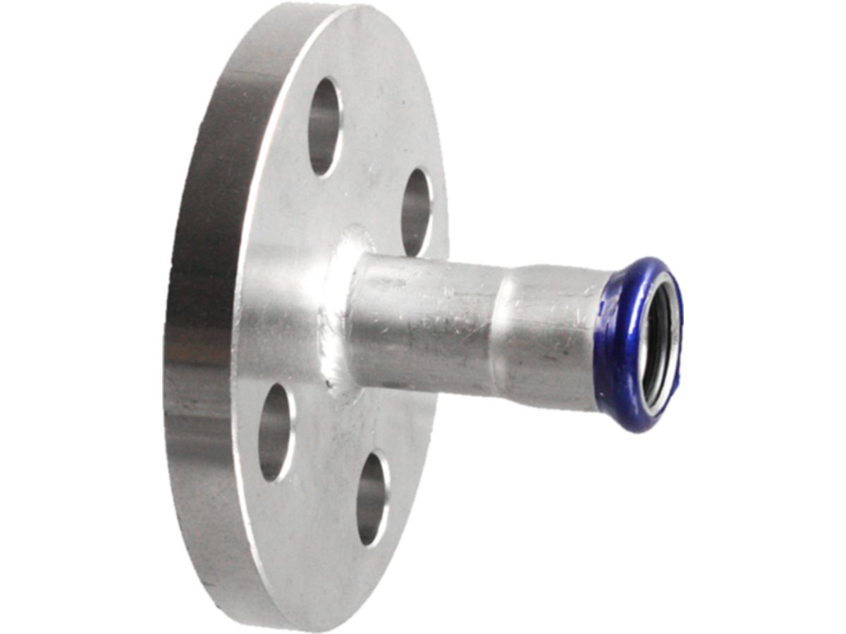 Eurotubi Flansch mit Muffe PN 16 Inox