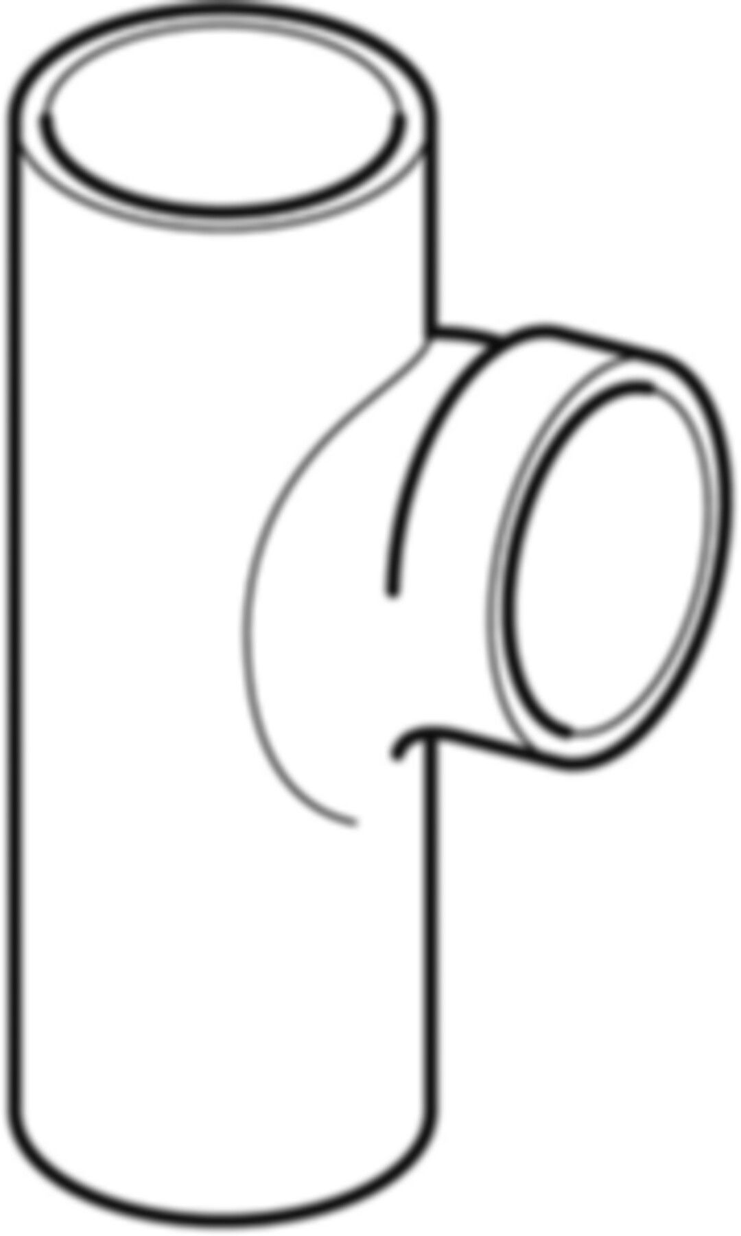 Geberit PE Bogen-Abzweig 88½°