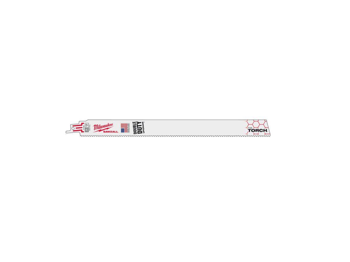 Säbelsägeblatt Milwaukee TORCH Bi/Kobalt - 150x1.06mm, 18Z, 2-8mm Stahl/Inox, 5er P