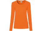 Damen-Longsleeve Perf. Gr. 4XL, orange - 50% Baumwolle, 50% Polyester, 190 g/m²