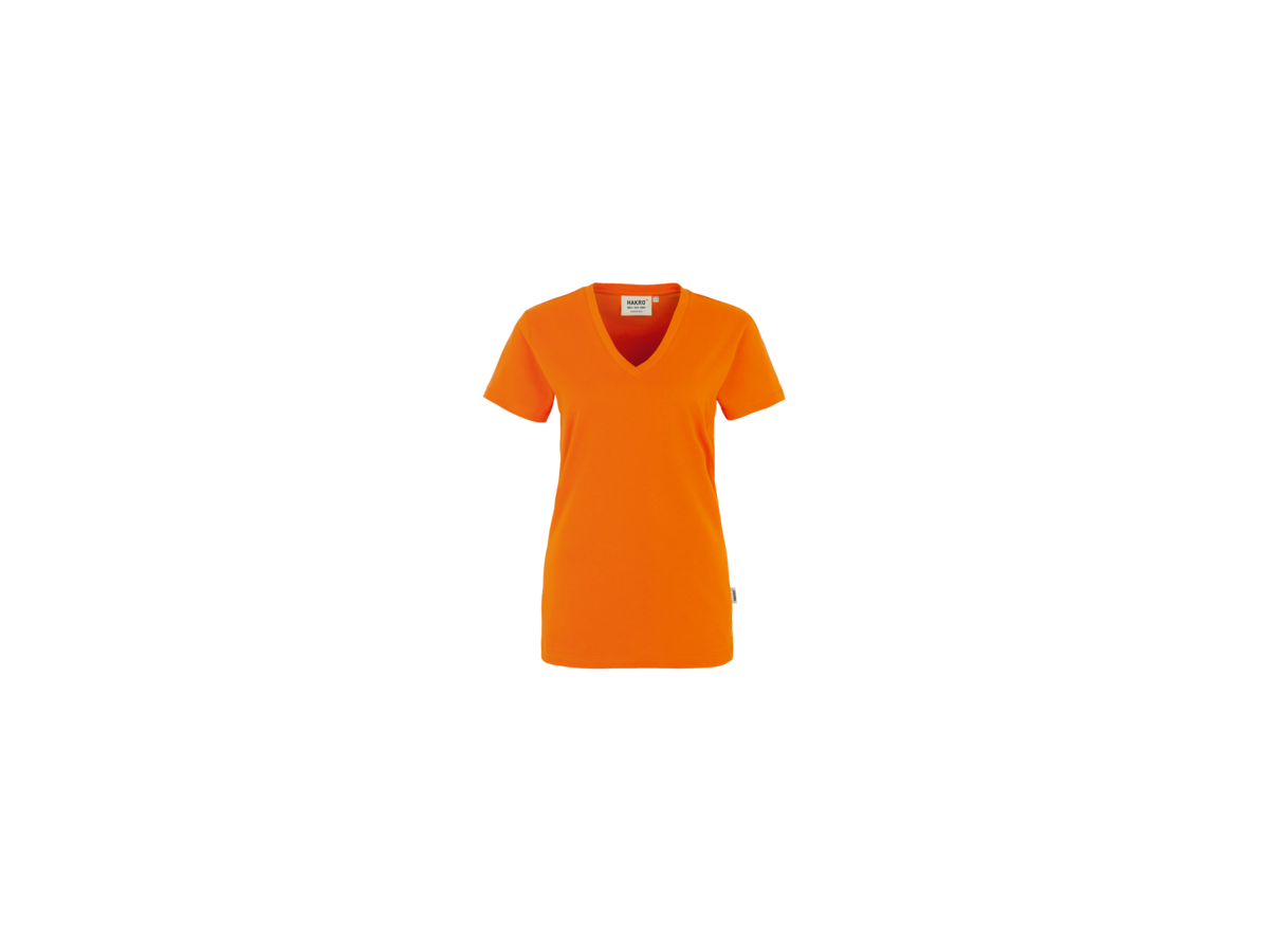 Damen-V-Shirt Classic Gr. 2XL, orange - 100% Baumwolle, 160 g/m²