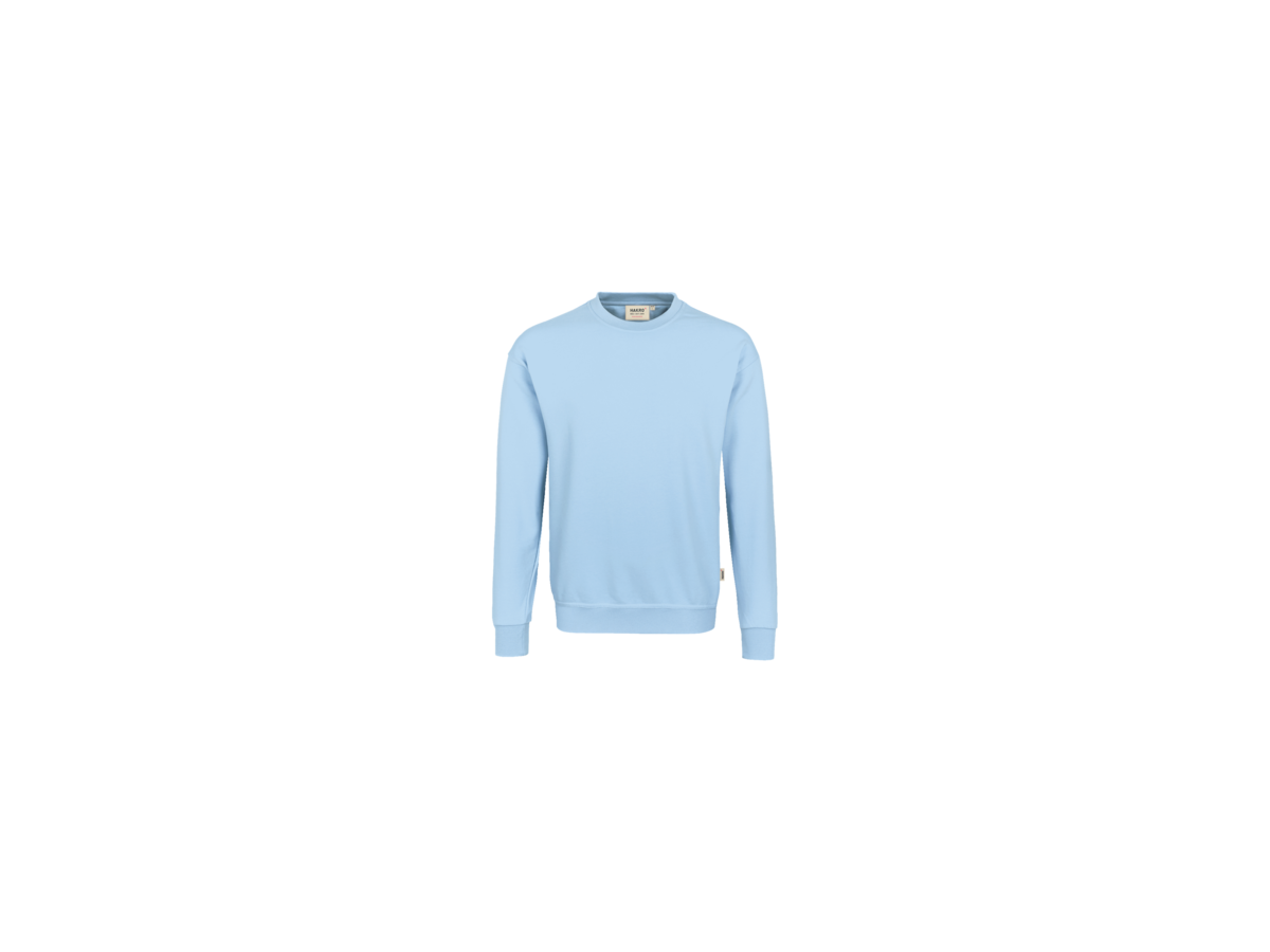 Sweatshirt Performance Gr. L, eisblau - 50% Baumwolle, 50% Polyester, 300 g/m²