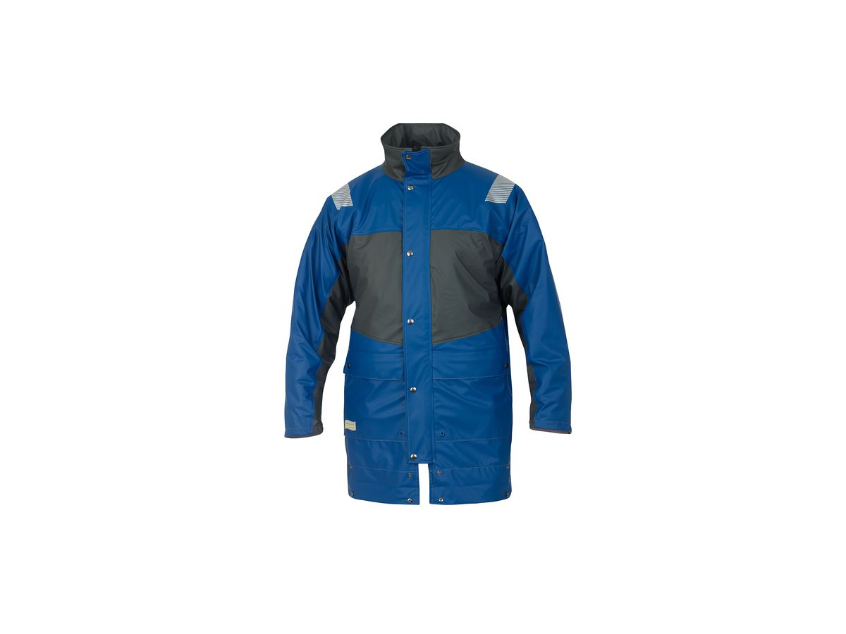 Regenjacke PU Gr. 3XL - Blau/Anthrazit, EN343 Kl.3/1